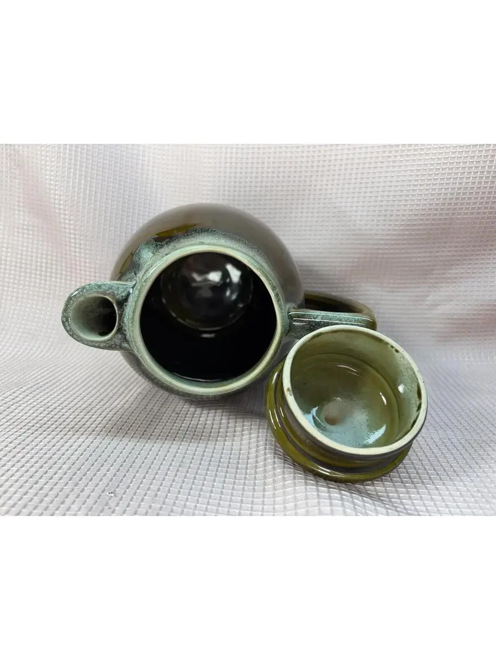 170 - Pfaltzgraff Pitcher - Celadon Green Drip Glaze ~ #495 ~ ceramic ~ pottery